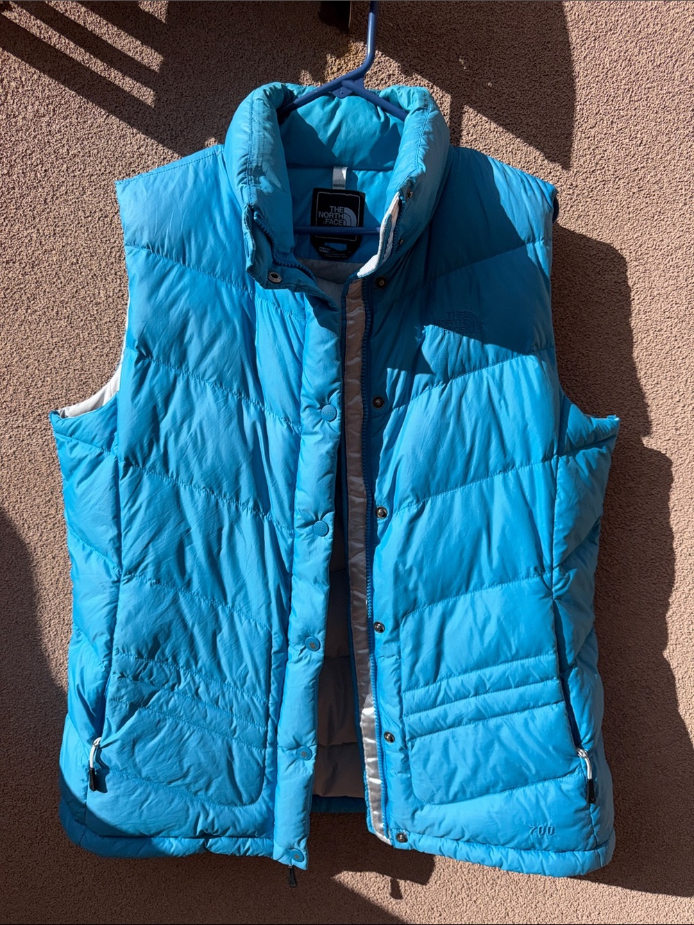 The North Face- puffer jacket- size XL-women’s-700 down fill-Caribbean blue